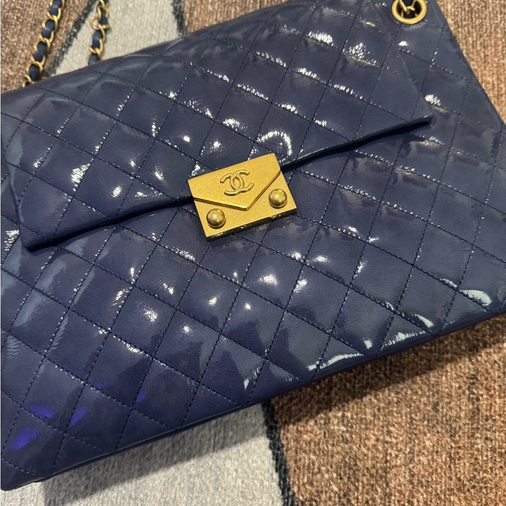 NEW Chanel Goatskin Quilted 3 Pocket Accordion Flap Bag Handbag - Picture 3 of 11
